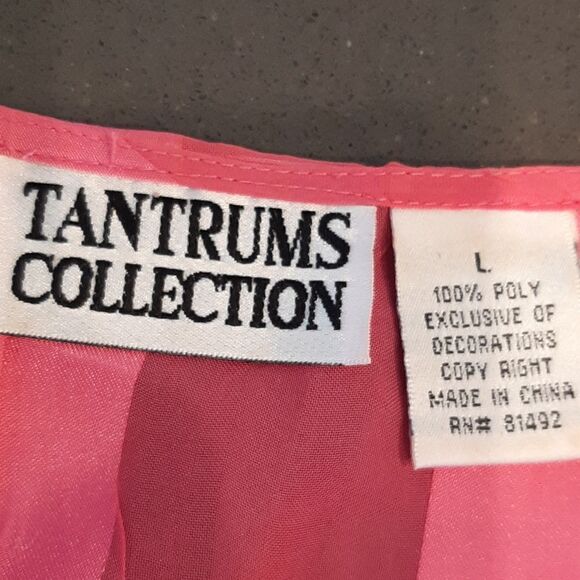Tantrum Collection Pink Sheer with Sequins and Bling Shirt - Picture 5 of 8